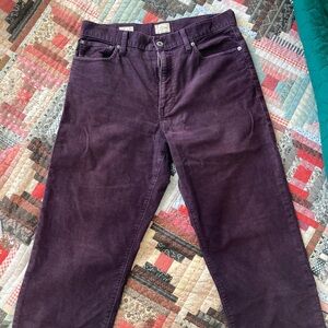 J. Crew Men's Corduroy Pants in Deep Purple